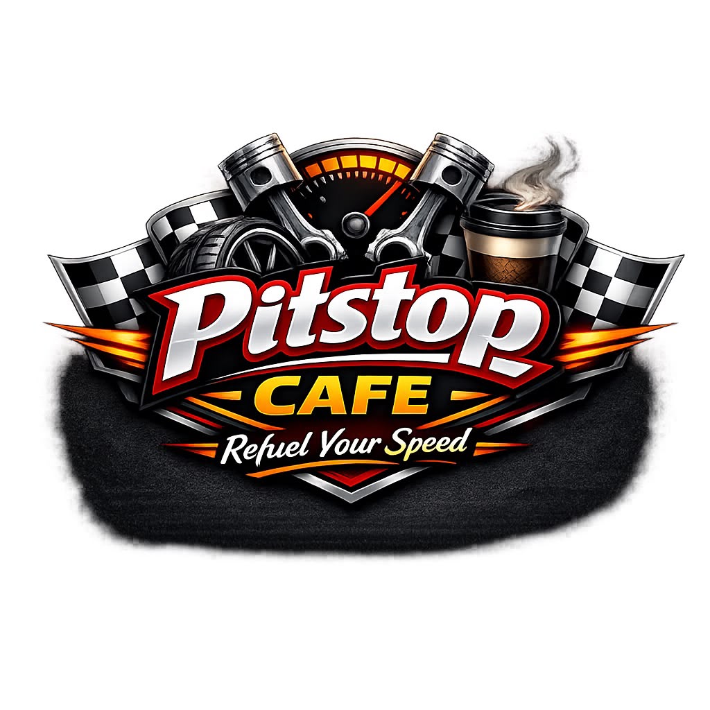 The Pitstop Cafe brand artwork